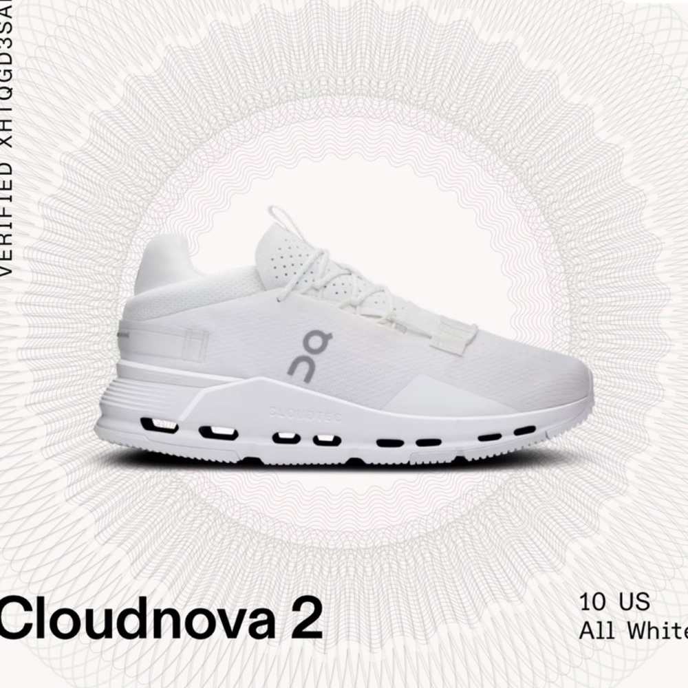 Cloudnova 2 All White Sneakers - image 1